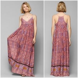 MINKPINK watercolor tiles maxi dress